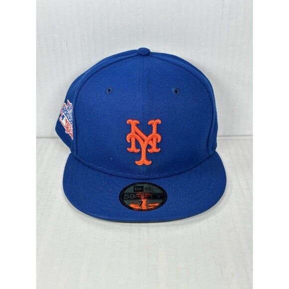 New Era Other - New Era New York Mets 1986 World Series Patch 59FIFTY Fitted Hat Cap Size 7 1/4